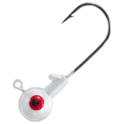 Bass Pro Shops XPS Round Jighead with Barb - 1/4 oz. - White